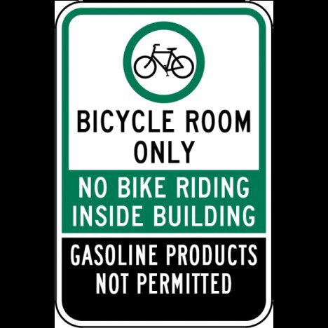 Bicycle Room Only Sign