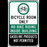 Bicycle Room Only Sign